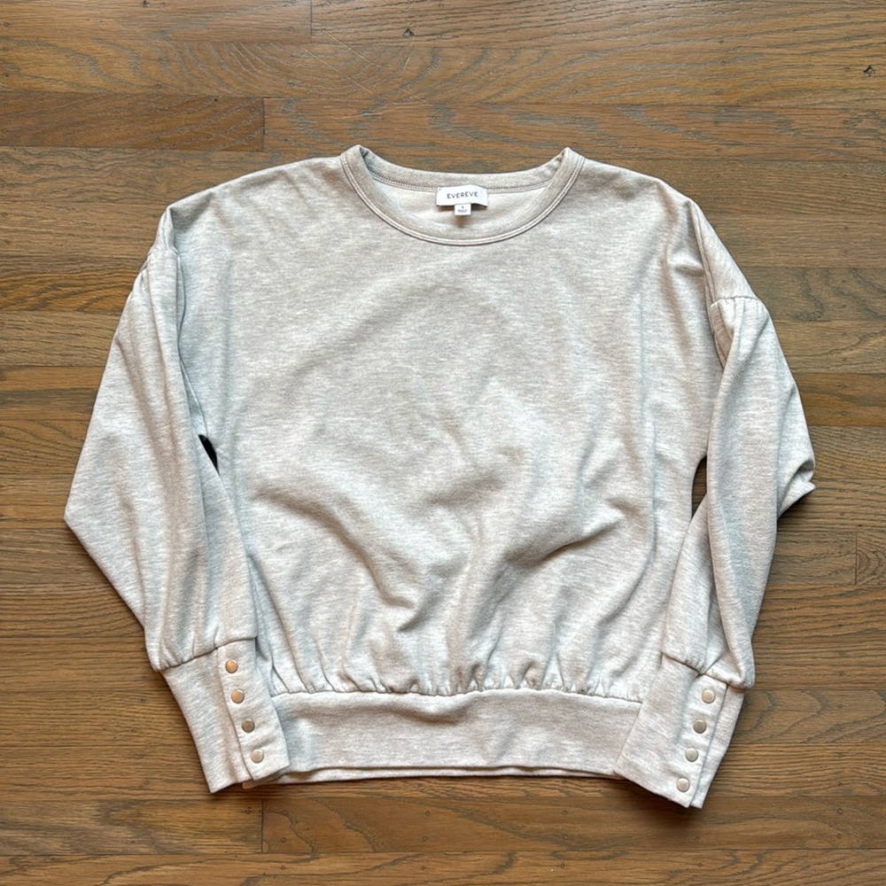Evereve Cecelia Snap Cuff Pullover sweater size small